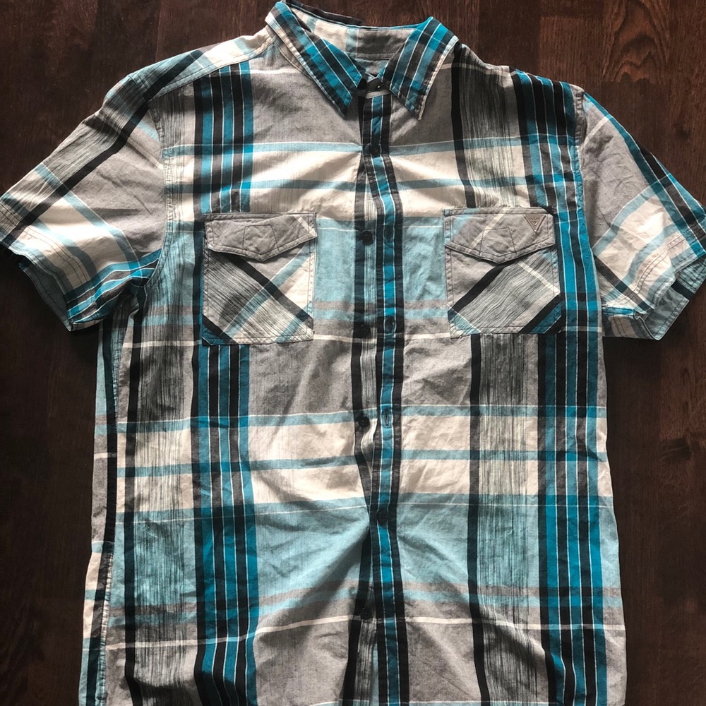 Guess, button down, short sleeve “Corey” shirt